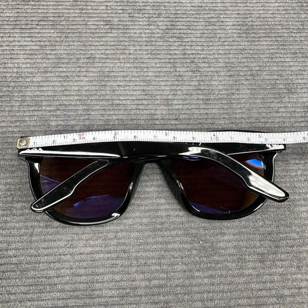 IVI Allison Black Y2K Sunglasses Brown Lens Handmade in Japan 091670-910‎ 53mm